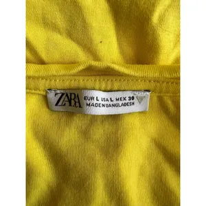 Zara‎ yellow knot crop top size L thumbnail 3