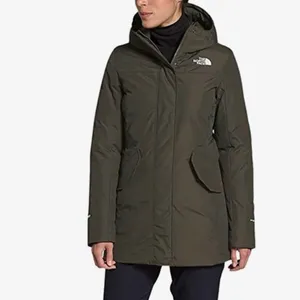 North Face Pilson Parka 550 Down Gorpcore Outdoor jacket Olive Green size small thumbnail 3