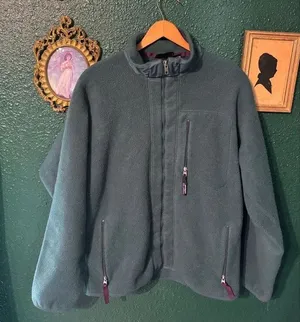 VTG 90’s Patagonia Deep Pile PEF Fleece Full Zip Pocket Made In USA Jacket XL thumbnail 1