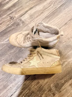 Shoe Shop Sneakers! Tan Size 7.5 thumbnail 2