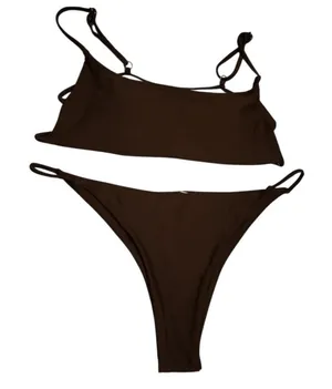 Brown Bikini Set Size Medium thumbnail 1