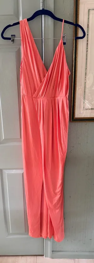 NBD Coral V-Neck Midi Dress thumbnail 1