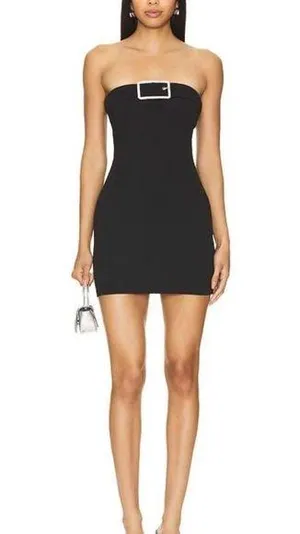 Superdown Black Strapless Dress thumbnail 1