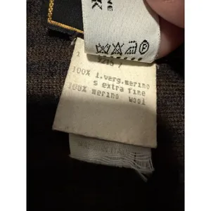 Fendi Merino Wool Vintage Brown Scarf Made In Italy Monogram Old‎ Money thumbnail 7