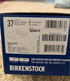 Boston Birkenstock Clogs Black Suede thumbnail 8