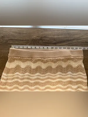 Anthropologie Pointelle sweater & skirt set size xl‎ thumbnail 6