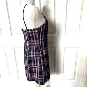 Urban Outfitters blue and red plaid mini dress thumbnail 8
