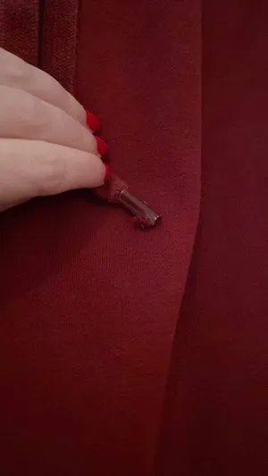 Burgundy Fabletics Joggers thumbnail 2