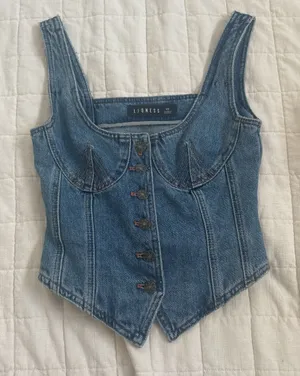 Denim corset thumbnail 1