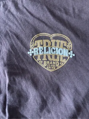 True Religion Glitter Puff Print Heritage Long Sleeve Baby Tee thumbnail 8
