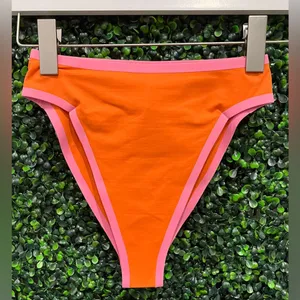 L’Space BRAND NEW!!!! Orange & Pink Bikini Bottoms Size S thumbnail 1