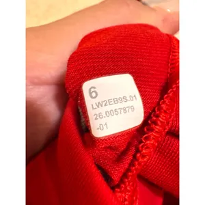 Lululemon Energy Bra Longline Red Strappy Sports Bra LW2EB9S Size 6 thumbnail 6
