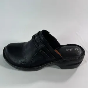 b.o.c. Peggy Women's Size 10M Black Faux Leather Open Back Clog Mules‎ Casual thumbnail 6