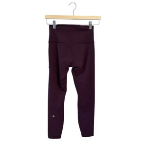 Lululemon Wunder Train High-Rise Tight 25" size 6 Goodnight Plum New with Tags thumbnail 2