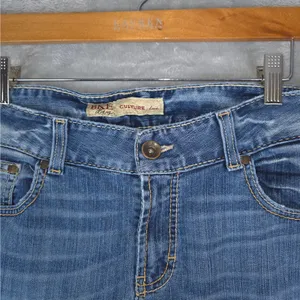 BKE Jeans Womens 34x20 Blue Culture Boot Cut Off Crop Raw Hem DIY Ankle Cropped‎ thumbnail 6