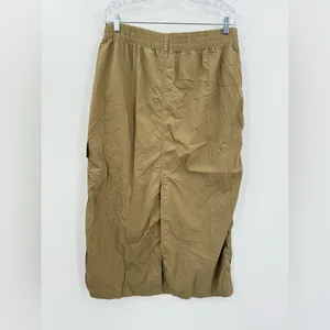 Aerie Offline Women’s Tan Maxi Cargo Nylon Skirt Size‎ Large thumbnail 2