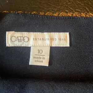 Cato‎ Black Sequin Zigzag Mini Skirt 10 Stretch Party Cocktail Date Night Sexy thumbnail 4