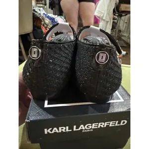 Karl Lagerfeld "Vicci" Mary Janes Black NIB Size 6.5 Charms Witchy thumbnail 5