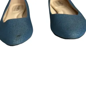 Coach and‎ Four Womens Denim Melitta Glitter Almond Toe Flats Size 6 thumbnail 4