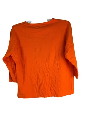 Banyan Tree Designs Halloween Orange Shirt Witch & Haunted House Women’s M thumbnail 3