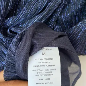 Lush sz M blue‎ metallic off shoulder boho blouse thumbnail 5