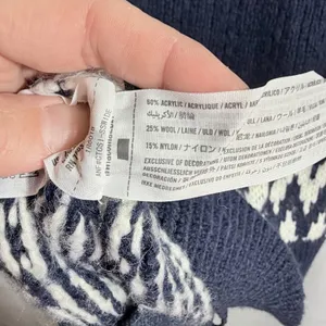 NEW Abercrombie & Fitch Blue Fair Isle Wool Nordic Sweater Cardigan Women's S thumbnail 12