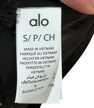Alo Airmesh Venus Bralette Black Small NWT Authentic thumbnail 8