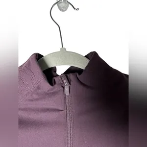 Lululemon Run Toasty‎ Tech Half Zip Pullover Black Cherry Womens 4 thumbnail 6