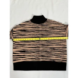 THML Knit Zebra‎ Print Mock Neck Sweater size xs thumbnail 5