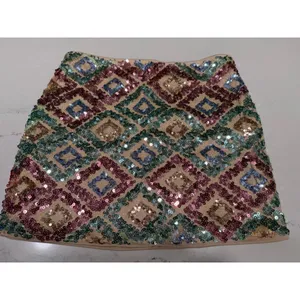 NEW Sequin High Waist Shining Party Bodycon Mini Skirt XS thumbnail 5
