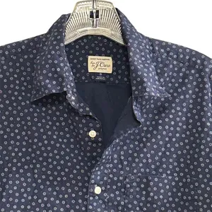 J.Crew Women’s S Blue‎ Floral Short Sleeve Button-Up Shirt Casual Summer thumbnail 4