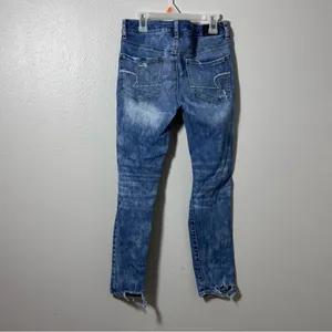 American Eagle Women Denim Light Blue Super Stretch Ankle Jegging Jeans‎ size 6 thumbnail 6