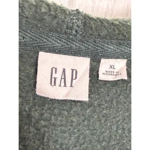 GAP Dark Green Zip-Up Hoodie Multicolor Spelled‎ Out Logo, XL thumbnail 7