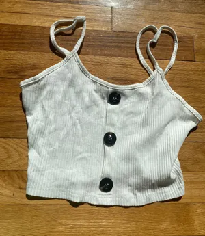 SheIn White Tank Top thumbnail 1