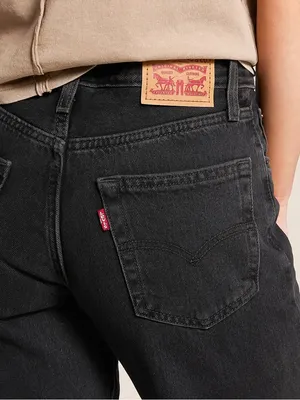 Levi's 94' Baggy Jeans Womens 31x31 Black Mid Rise Loose Straight Leg thumbnail 5