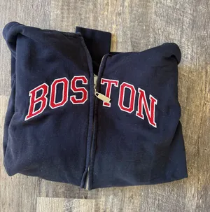Boston zip up hoodie Blue Size XL thumbnail 1