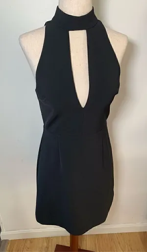 Express black dress size 2 sexy going out thumbnail 1