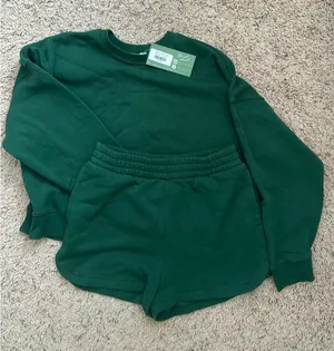 Zenana Green Matching Sweat Set thumbnail 1