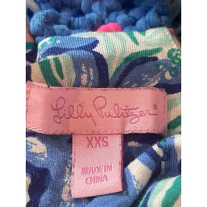 Lilly Pulitzer Braided Halter Dress Pink Blue Geometric Print Shift Dress XXS thumbnail 6