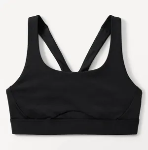New Athleta S Flex Spacer Tipped Bra Black Small A-C thumbnail 1