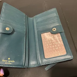 Kate Spade Blue Leather Wallet thumbnail 8