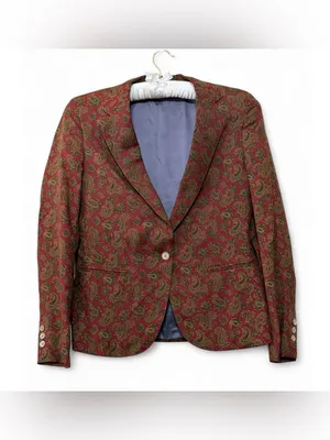 Vintage Mid 1980’s Schriver’s Corbin LTD Women’s Paisley Blazer Jacket Size S thumbnail 8