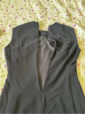 ZARA Women's Black Sleeveless Mini Dress Size Medium (EUR M / USA M) Back Zip thumbnail 10