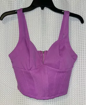 Crop Tank Purple Size M thumbnail 1