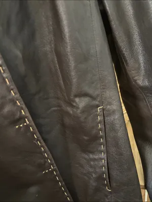 Caslon Classic Women's Lambskin Leather Jacket with Contrast Stitching Medium thumbnail 3