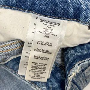 Good American Good Curve‎ Crop Slim Fit Jeans thumbnail 5