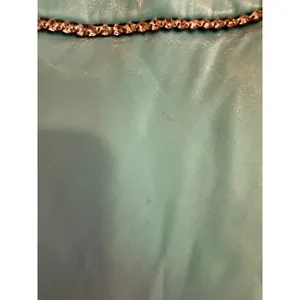 Cache Turquoise Shimmer Strapless Lace Up Back Formal Gown Dress Size‎ 3/4 thumbnail 3