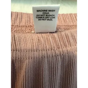 Nicole Miller New York Pajama Set Womens Small Pink Ribbed Knit 2pc Loungewear thumbnail 5