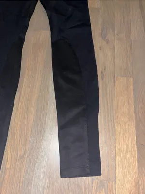 The Legging XXS Black High Rise Knee Patch Stretch Riding Leggings Pants thumbnail 2