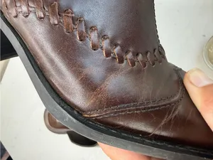 MIA Western Cowgirl Style Heeled Pointed Toe Leather Mules Booties Sz 7.5 thumbnail 13